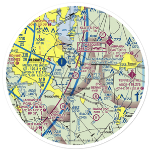 Sunset Airport (TA18) VFR Sectional Sticker (30 mile)