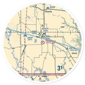 Travis Field Airport (TA16) VFR Sectional Sticker (30 mile)