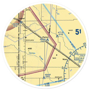 Nebtex Land Co. Airport (TA13) VFR Sectional Sticker (30 mile)