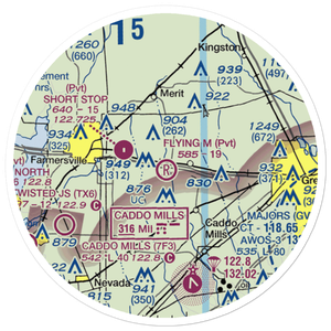 Flying M Airport (TA08) VFR Sectional Sticker (20 mile)
