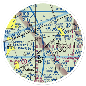 Jet Ag Inc Airport (TA07) VFR Sectional Sticker (20 mile)
