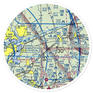 Jet Ag Inc Airport (TA07) VFR Sectional Sticker (30 mile)