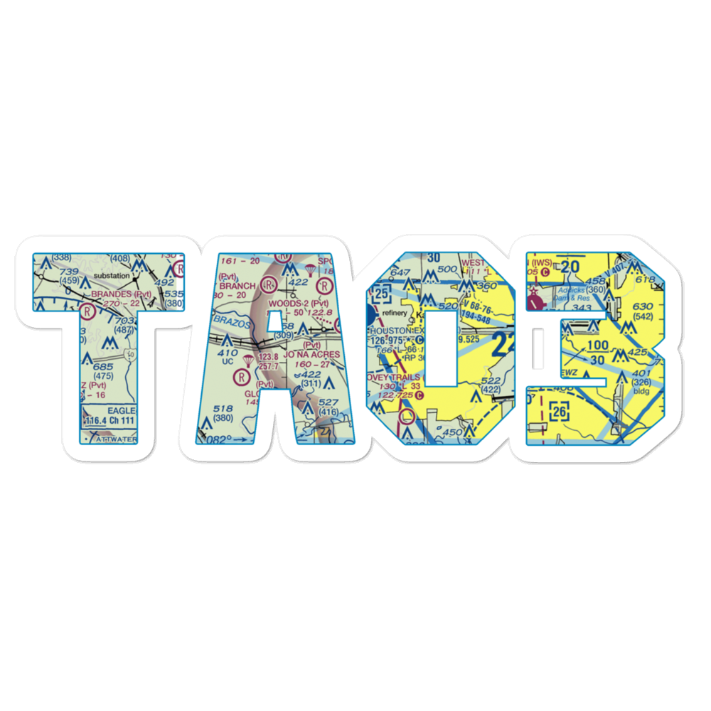 Jo Na Acres Airport (TA03) VFR Sectional Sticker 