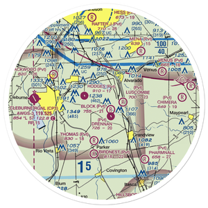 Phillips Farm Airport (TA01) VFR Sectional Sticker (30 mile)