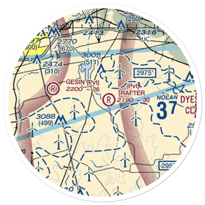 Rafter P Airport (TA00) VFR Sectional Sticker (20 mile)