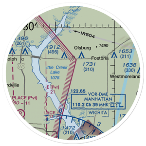 Laflin Ranch Airport (SN99) VFR Sectional Sticker (20 mile)