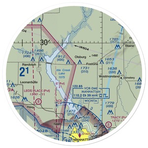 Laflin Ranch Airport (SN99) VFR Sectional Sticker (30 mile)