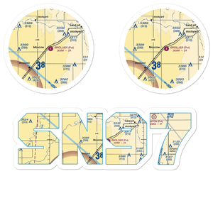 Brollier Airport (SN97) VFR Sectional Sticker Pack