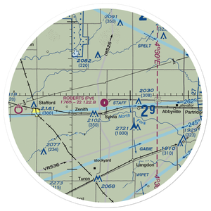 Roberts Air Field (SN95) VFR Sectional Sticker (30 mile)