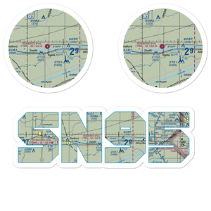 Roberts Air Field (SN95) VFR Sectional Sticker Pack