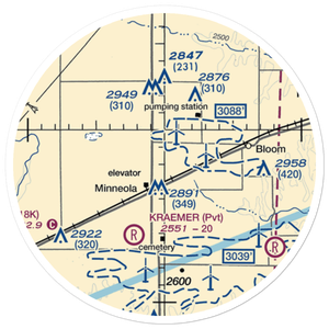 Amy Airport (SN94) VFR Sectional Sticker (20 mile)