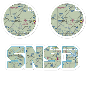 Dickson /Private/ Airport (SN93) VFR Sectional Sticker Pack