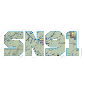 Godfrey Airport (SN91) VFR Sectional Sticker