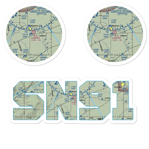 Godfrey Airport (SN91) VFR Sectional Sticker Pack