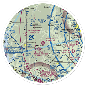 Eibes Airfield (SN90) VFR Sectional Sticker (30 mile)
