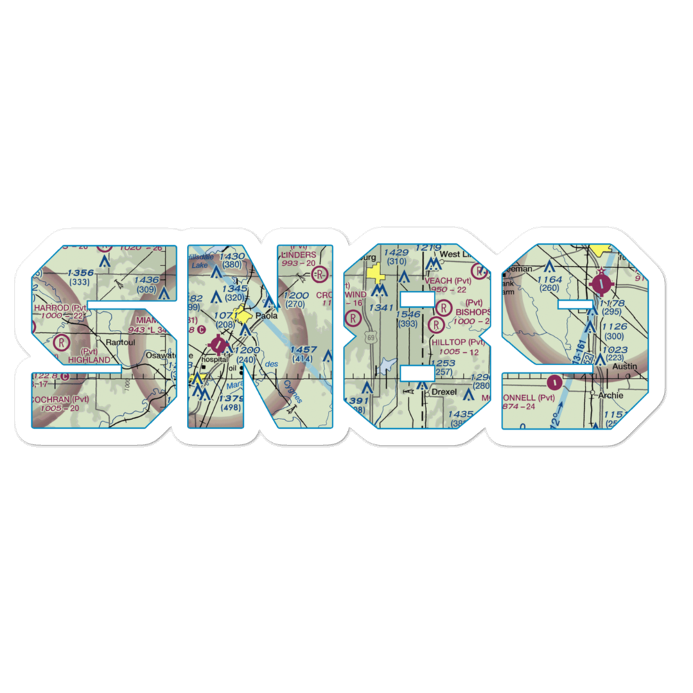 Somerset Airport (SN89) VFR Sectional Sticker 