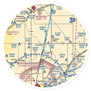 Supreme Feeders Airport (SN87) VFR Sectional Sticker (30 mile)
