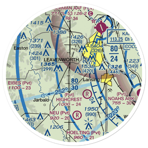 Blaser's Airport (SN84) VFR Sectional Sticker (20 mile)