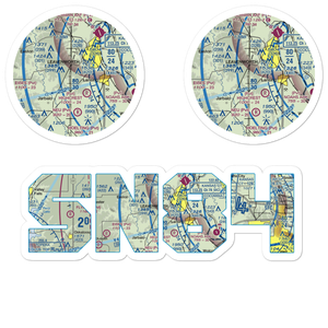 Blaser's Airport (SN84) VFR Sectional Sticker Pack
