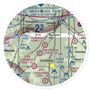 Albright Airport (SN78) VFR Sectional Sticker (20 mile)