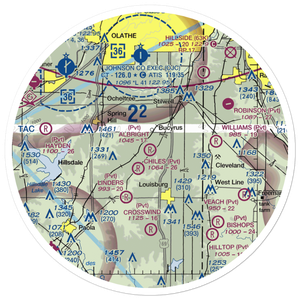 Albright Airport (SN78) VFR Sectional Sticker (30 mile)