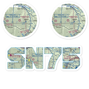 Sommers Airport (SN75) VFR Sectional Sticker Pack