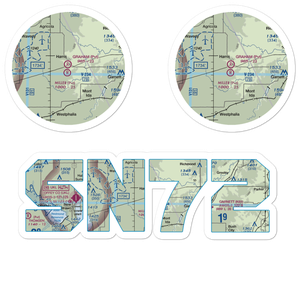 Graham Farms Airport (SN72) VFR Sectional Sticker Pack
