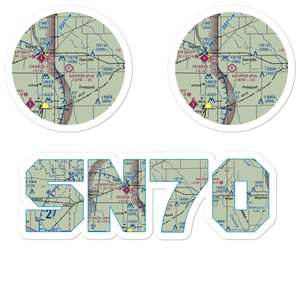 Kaypod Airport (SN70) VFR Sectional Sticker Pack