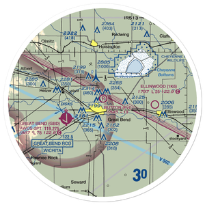 Button Airport (SN67) VFR Sectional Sticker (30 mile)