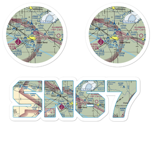 Button Airport (SN67) VFR Sectional Sticker Pack