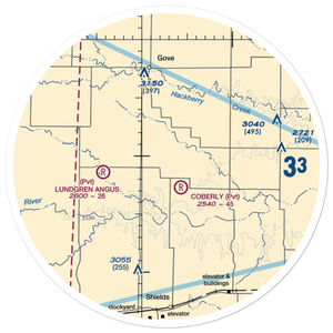 Beesley Farms Airport (SN66) VFR Sectional Sticker (30 mile)