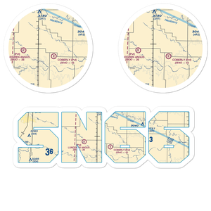 Beesley Farms Airport (SN66) VFR Sectional Sticker Pack