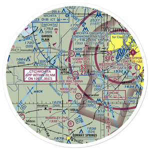 Lake Waltanna Airport (SN65) VFR Sectional Sticker (30 mile)