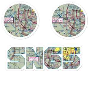 Lake Waltanna Airport (SN65) VFR Sectional Sticker Pack