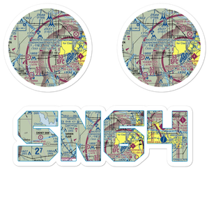 Eck Field (SN64) VFR Sectional Sticker Pack