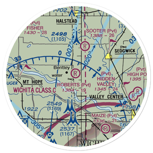 Roberts Field (SN62) VFR Sectional Sticker (20 mile)