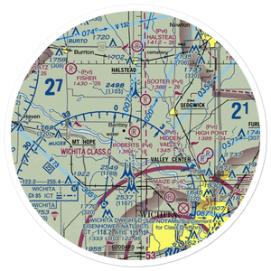 Roberts Field (SN62) VFR Sectional Sticker (30 mile)