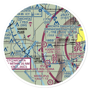 Yoder Airpark (SN61) VFR Sectional Sticker (20 mile)