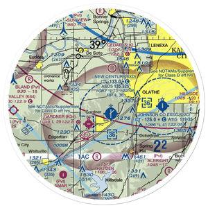 Hermon Farm Airport (SN59) VFR Sectional Sticker (30 mile)