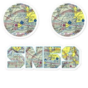 Hermon Farm Airport (SN59) VFR Sectional Sticker Pack