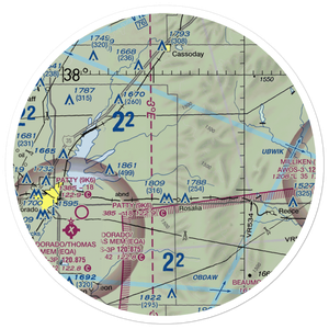 Foster Field (SN58) VFR Sectional Sticker (30 mile)