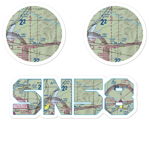 Foster Field (SN58) VFR Sectional Sticker Pack