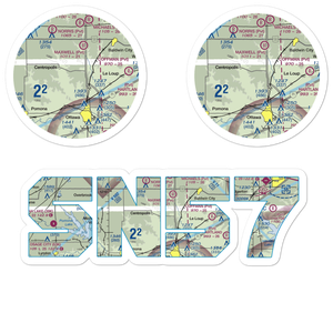 Witham Airport (SN57) VFR Sectional Sticker Pack