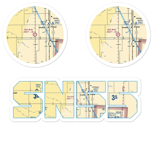 R J C Farms Inc Airport (SN55) VFR Sectional Sticker Pack