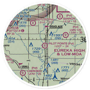 Pilot Pointe Estates Airport (SN52) VFR Sectional Sticker (20 mile)