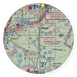 Pilot Pointe Estates Airport (SN52) VFR Sectional Sticker (30 mile)