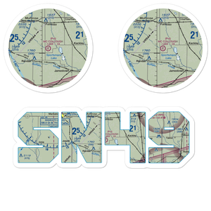 Mc Collough Airfield (SN49) VFR Sectional Sticker Pack