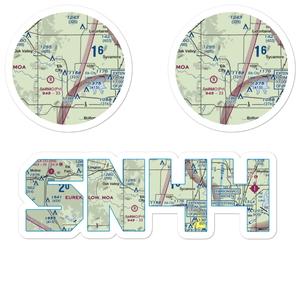 Bob Faler Airport (SN44) VFR Sectional Sticker Pack