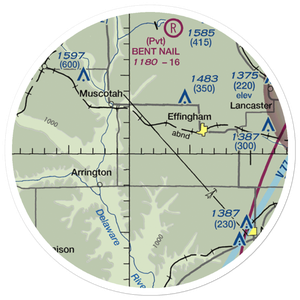 Strafuss Airport (SN43) VFR Sectional Sticker (20 mile)