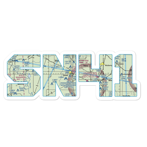 Ziggy Carline Airport (SN41) VFR Sectional Sticker